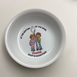 Campbell's Kids White Soup Bowl